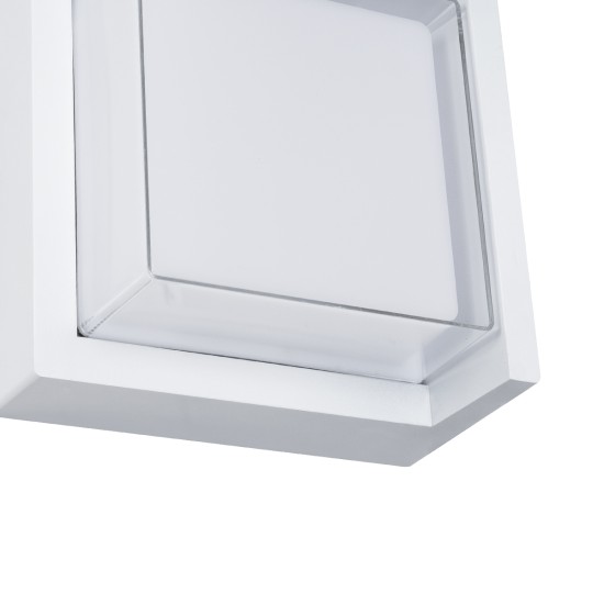 GLOBOSTAR® APEX 60772 Φωτιστικό Τοίχου - Απλίκα Εσωτερικού/Εξωτερικού Χώρου LED 10W 1050lm 120° AC175-265V Αδιάβροχο IP65 - Πλαστικό Σώμα - Φυσικό λευκό 4500K - Μ17 x Π17 x Υ9cm - Λευκό - Bridgelux Chip - 3 Χρόνια Εγγύηση GLOBOSTAR® APEX 60772 Φωτιστικό Τοίχου - Απλίκα Εσωτερικού/Εξωτερικού Χώρου LED 10W 1050lm 120° AC175-265V Αδιάβροχο IP65 - Πλαστικό Σώμα - Φυσικό λευκό 4500K - Μ17 x Π17 x Υ9cm - Λευκό - Bridgelux Chip - 3 Χρόνια Εγγύηση