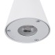 GloboStar® GARDENIA 60793 Φωτιστικό Τοίχου - Απλίκα Αρχιτεκτονικού Φωτισμού Εσωτερικού/Εξωτερικού Χώρου Up or Down Μονόφωτο 1 x GU10 AC220-240V Αδιάβροχο IP65 - Σώμα Αλουμινίου & Tempered Glass - Μ9.5 x Π13 x Υ7.7cm - Λευκό - 5 Years Warranty