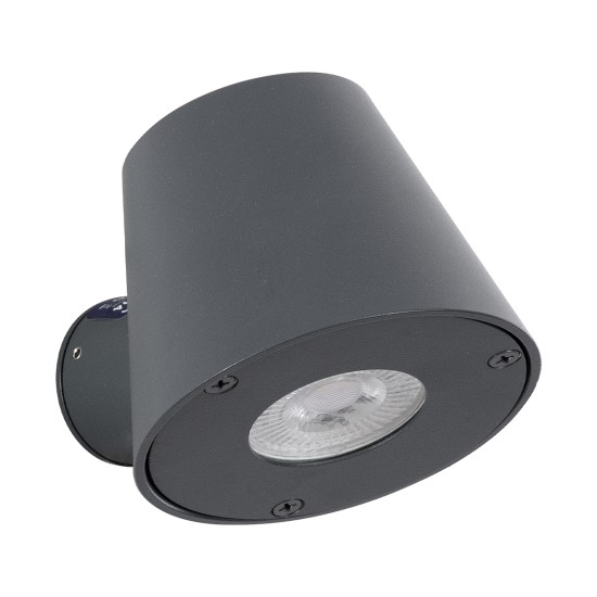 GloboStar® GARDENIA 60794 Φωτιστικό Τοίχου - Απλίκα Αρχιτεκτονικού Φωτισμού Εσωτερικού/Εξωτερικού Χώρου Up or Down Μονόφωτο 1 x GU10 AC220-240V Αδιάβροχο IP65 - Σώμα Αλουμινίου & Tempered Glass - Μ9.5 x Π13 x Υ7.7cm - Γκρι Ανθρακί - 5 Years Warranty GloboStar® GARDENIA 60794 Φωτιστικό Τοίχου - Απλίκα Αρχιτεκτονικού Φωτισμού Εσωτερικού/Εξωτερικού Χώρου Up or Down Μονόφωτο 1 x GU10 AC220-240V Αδιάβροχο IP65 - Σώμα Αλουμινίου & Tempered Glass - Μ9.5 x Π13 x Υ7.7cm - Γκρι Ανθρακί - 5 Years Warranty