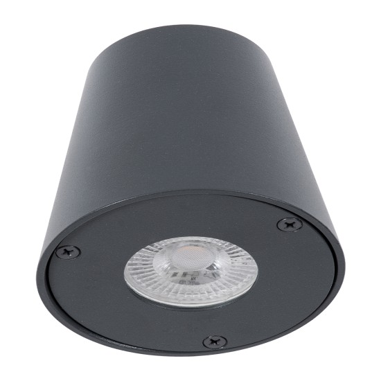 GloboStar® GARDENIA 60794 Φωτιστικό Τοίχου - Απλίκα Αρχιτεκτονικού Φωτισμού Εσωτερικού/Εξωτερικού Χώρου Up or Down Μονόφωτο 1 x GU10 AC220-240V Αδιάβροχο IP65 - Σώμα Αλουμινίου & Tempered Glass - Μ9.5 x Π13 x Υ7.7cm - Γκρι Ανθρακί - 5 Years Warranty GloboStar® GARDENIA 60794 Φωτιστικό Τοίχου - Απλίκα Αρχιτεκτονικού Φωτισμού Εσωτερικού/Εξωτερικού Χώρου Up or Down Μονόφωτο 1 x GU10 AC220-240V Αδιάβροχο IP65 - Σώμα Αλουμινίου & Tempered Glass - Μ9.5 x Π13 x Υ7.7cm - Γκρι Ανθρακί - 5 Years Warranty