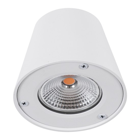 GloboStar® GARDENIA 60797 Φωτιστικό Τοίχου - Απλίκα Αρχιτεκτονικού Φωτισμού Εσωτερικού/Εξωτερικού Χώρου Up or Down LED 7W 700lm 60° AC220-240V Αδιάβροχο IP65 - Σώμα Αλουμινίου & Tempered Glass - Μ9.5 x Π13 x Υ7.7cm - Θερμό Λευκό 2700K - Λευκό - Bridge