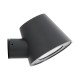 GloboStar® GARDENIA 60798 Φωτιστικό Τοίχου - Απλίκα Αρχιτεκτονικού Φωτισμού Εσωτερικού/Εξωτερικού Χώρου Up or Down LED 7W 700lm 60° AC220-240V Αδιάβροχο IP65 - Σώμα Αλουμινίου & Tempered Glass - Μ9.5 x Π13 x Υ7.7cm - Θερμό Λευκό 2700K - Γκρι Ανθρακί -
