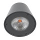 GloboStar® GARDENIA 60798 Φωτιστικό Τοίχου - Απλίκα Αρχιτεκτονικού Φωτισμού Εσωτερικού/Εξωτερικού Χώρου Up or Down LED 7W 700lm 60° AC220-240V Αδιάβροχο IP65 - Σώμα Αλουμινίου & Tempered Glass - Μ9.5 x Π13 x Υ7.7cm - Θερμό Λευκό 2700K - Γκρι Ανθρακί -