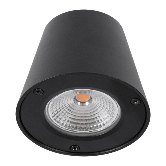 GloboStar® GARDENIA 60799 Φωτιστικό Τοίχου - Απλίκα Αρχιτεκτονικού Φωτισμού Εσωτερικού/Εξωτερικού Χώρου Up or Down LED 7W 700lm 60° AC220-240V Αδιάβροχο IP65 - Σώμα Αλουμινίου & Tempered Glass - Μ9.5 x Π13 x Υ7.7cm - Θερμό Λευκό 2700K - Μαύρο - Bridge