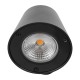 GloboStar® GARDENIA 60799 Φωτιστικό Τοίχου - Απλίκα Αρχιτεκτονικού Φωτισμού Εσωτερικού/Εξωτερικού Χώρου Up or Down LED 7W 700lm 60° AC220-240V Αδιάβροχο IP65 - Σώμα Αλουμινίου & Tempered Glass - Μ9.5 x Π13 x Υ7.7cm - Θερμό Λευκό 2700K - Μαύρο - Bridge
