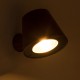 GloboStar® GARDENIA 60799 Φωτιστικό Τοίχου - Απλίκα Αρχιτεκτονικού Φωτισμού Εσωτερικού/Εξωτερικού Χώρου Up or Down LED 7W 700lm 60° AC220-240V Αδιάβροχο IP65 - Σώμα Αλουμινίου & Tempered Glass - Μ9.5 x Π13 x Υ7.7cm - Θερμό Λευκό 2700K - Μαύρο - Bridge