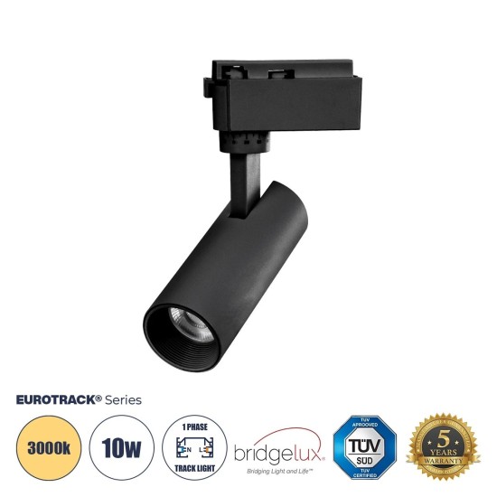 Globostar BEAMTRACK 60805 Μονοφασικό Φωτιστικό Σποτ Ράγας LED 10W 230V 1200lm 30° Acrylic HQ LENS AC 220-240V IP20 Φ4.6 x Υ12.5cm Θερμό Λευκό 3000k - EUROTRACK® System 1L+1N - Μαύρο - Bridgelux Chip - TUV Certified Driver - 5 Χρόνια Εγγύηση Globostar BEAMTRACK 60805 Μονοφασικό Φωτιστικό Σποτ Ράγας LED 10W 230V 1200lm 30° Acrylic HQ LENS AC 220-240V IP20 Φ4.6 x Υ12.5cm Θερμό Λευκό 3000k - EUROTRACK® System 1L+1N - Μαύρο - Bridgelux Chip - TUV Certified Driver - 5 Χρόνια Εγγύηση