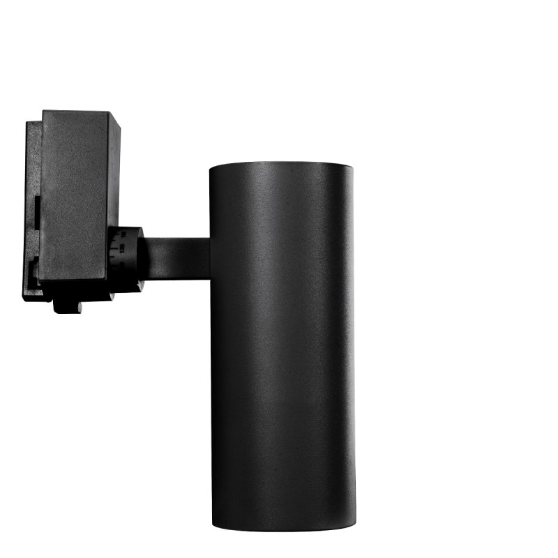 Globostar BEAMTRACK 60811 Μονοφασικό Φωτιστικό Σποτ Ράγας LED  20W 230V 2400lm 30° Acrylic HQ LENS AC 220-240V IP20 Φ6.2 x Υ15.8 cm Θερμό Λευκό 3000k - EUROTRACK® System 1L+1N - Μαύρο - Bridgelux Chip - TUV Certified Driver - 5 Χρόνια Εγγύηση