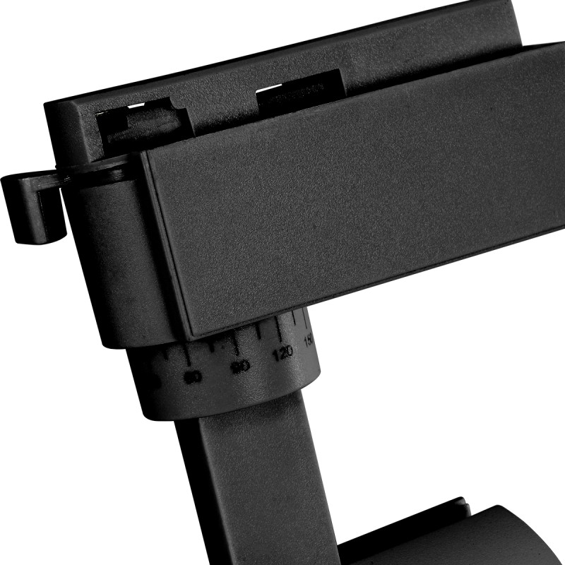 Globostar BEAMTRACK 60811 Μονοφασικό Φωτιστικό Σποτ Ράγας LED  20W 230V 2400lm 30° Acrylic HQ LENS AC 220-240V IP20 Φ6.2 x Υ15.8 cm Θερμό Λευκό 3000k - EUROTRACK® System 1L+1N - Μαύρο - Bridgelux Chip - TUV Certified Driver - 5 Χρόνια Εγγύηση