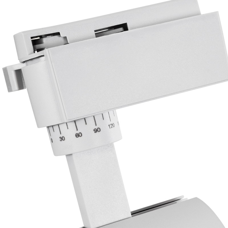 Globostar BEAMTRACK 60814 Μονοφασικό Φωτιστικό Σποτ Ράγας LED 30W 230V 3600lm 30° Acrylic HQ LENS AC 220-240V IP20 Φ7.4 x Υ17.9cm Θερμό Λευκό 3000k - EUROTRACK® System 1L+1N - Λευκό - Bridgelux Chip - TUV Certified Driver - 5 Χρόνια Εγγύηση