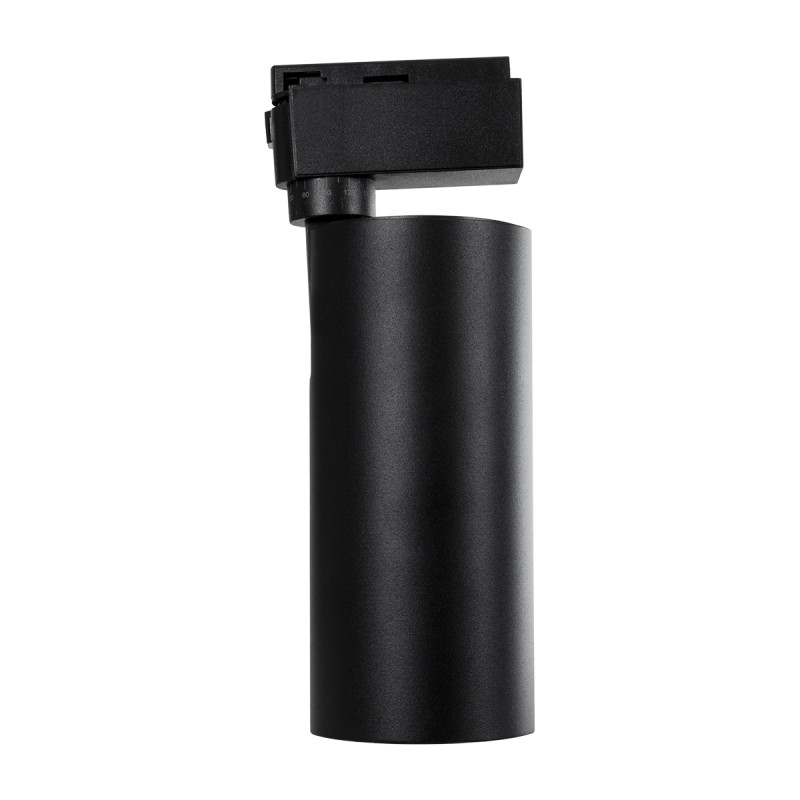 Globostar BEAMTRACK 60817 Μονοφασικό Φωτιστικό Σποτ Ράγας LED 30W 230V 3600lm 30° Acrylic HQ LENS AC 220-240V IP20 Φ7.4 x Υ17.9cm Θερμό Λευκό 3000k - EUROTRACK® System 1L+1N - Μαύρο - Bridgelux Chip - TUV Certified Driver - 5 Χρόνια Εγγύηση