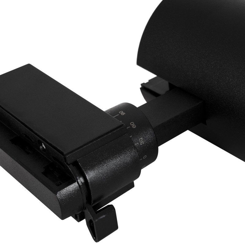 Globostar BEAMTRACK 60817 Μονοφασικό Φωτιστικό Σποτ Ράγας LED 30W 230V 3600lm 30° Acrylic HQ LENS AC 220-240V IP20 Φ7.4 x Υ17.9cm Θερμό Λευκό 3000k - EUROTRACK® System 1L+1N - Μαύρο - Bridgelux Chip - TUV Certified Driver - 5 Χρόνια Εγγύηση