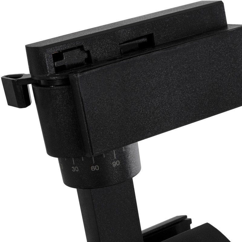 Globostar BEAMTRACK 60817 Μονοφασικό Φωτιστικό Σποτ Ράγας LED 30W 230V 3600lm 30° Acrylic HQ LENS AC 220-240V IP20 Φ7.4 x Υ17.9cm Θερμό Λευκό 3000k - EUROTRACK® System 1L+1N - Μαύρο - Bridgelux Chip - TUV Certified Driver - 5 Χρόνια Εγγύηση