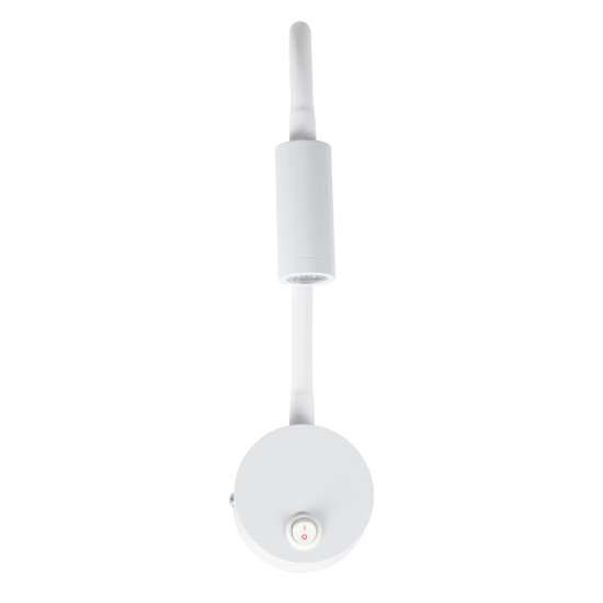 GloboStar® GOOSE 60876 Μοντέρνο Φωτιστικό Τοίχου - Απλίκα Ξενοδοχείου Bed Side LED 3W 300lm 36° AC 220-240V - Reading Light - Μ6.5 x Π15 x Υ24.5cm - Φυσικό Λευκό 4500K - Λευκό - 3 Xρόνια Εγγύηση GloboStar® GOOSE 60876 Μοντέρνο Φωτιστικό Τοίχου - Απλίκα Ξενοδοχείου Bed Side LED 3W 300lm 36° AC 220-240V - Reading Light - Μ6.5 x Π15 x Υ24.5cm - Φυσικό Λευκό 4500K - Λευκό - 3 Xρόνια Εγγύηση