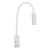 GloboStar® GOOSE 60876 Μοντέρνο Φωτιστικό Τοίχου - Απλίκα Ξενοδοχείου Bed Side LED 3W 300lm 36° AC 220-240V - Reading Light - Μ6.5 x Π15 x Υ24.5cm - Φυσικό Λευκό 4500K - Λευκό - 3 Xρόνια Εγγύηση