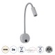 GloboStar® GOOSE 60877 Μοντέρνο Φωτιστικό Τοίχου - Απλίκα Ξενοδοχείου Bed Side LED 3W 300lm 36° AC 220-240V - Reading Light - Μ6.5 x Π15 x Υ24.5cm - Φυσικό Λευκό 4500K - Γκρι Ανθρακί - 3 Xρόνια Εγγύηση GloboStar® GOOSE 60877 Μοντέρνο Φωτιστικό Τοίχου - Απλίκα Ξενοδοχείου Bed Side LED 3W 300lm 36° AC 220-240V - Reading Light - Μ6.5 x Π15 x Υ24.5cm - Φυσικό Λευκό 4500K - Γκρι Ανθρακί - 3 Xρόνια Εγγύηση