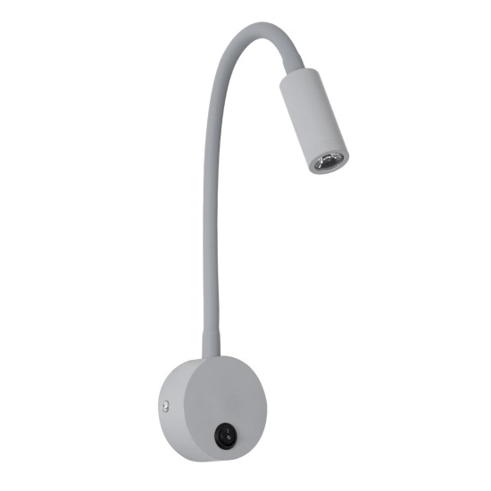 GloboStar® GOOSE 60877 Μοντέρνο Φωτιστικό Τοίχου - Απλίκα Ξενοδοχείου Bed Side LED 3W 300lm 36° AC 220-240V - Reading Light - Μ6.5 x Π15 x Υ24.5cm - Φυσικό Λευκό 4500K - Γκρι Ανθρακί - 3 Xρόνια Εγγύηση GloboStar® GOOSE 60877 Μοντέρνο Φωτιστικό Τοίχου - Απλίκα Ξενοδοχείου Bed Side LED 3W 300lm 36° AC 220-240V - Reading Light - Μ6.5 x Π15 x Υ24.5cm - Φυσικό Λευκό 4500K - Γκρι Ανθρακί - 3 Xρόνια Εγγύηση