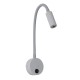 GloboStar® GOOSE 60877 Μοντέρνο Φωτιστικό Τοίχου - Απλίκα Ξενοδοχείου Bed Side LED 3W 300lm 36° AC 220-240V - Reading Light - Μ6.5 x Π15 x Υ24.5cm - Φυσικό Λευκό 4500K - Γκρι Ανθρακί - 3 Xρόνια Εγγύηση GloboStar® GOOSE 60877 Μοντέρνο Φωτιστικό Τοίχου - Απλίκα Ξενοδοχείου Bed Side LED 3W 300lm 36° AC 220-240V - Reading Light - Μ6.5 x Π15 x Υ24.5cm - Φυσικό Λευκό 4500K - Γκρι Ανθρακί - 3 Xρόνια Εγγύηση