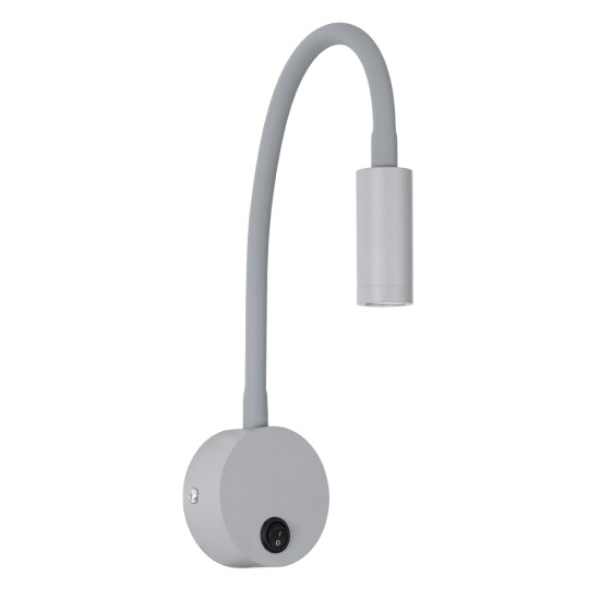 GloboStar® GOOSE 60877 Μοντέρνο Φωτιστικό Τοίχου - Απλίκα Ξενοδοχείου Bed Side LED 3W 300lm 36° AC 220-240V - Reading Light - Μ6.5 x Π15 x Υ24.5cm - Φυσικό Λευκό 4500K - Γκρι Ανθρακί - 3 Xρόνια Εγγύηση GloboStar® GOOSE 60877 Μοντέρνο Φωτιστικό Τοίχου - Απλίκα Ξενοδοχείου Bed Side LED 3W 300lm 36° AC 220-240V - Reading Light - Μ6.5 x Π15 x Υ24.5cm - Φυσικό Λευκό 4500K - Γκρι Ανθρακί - 3 Xρόνια Εγγύηση