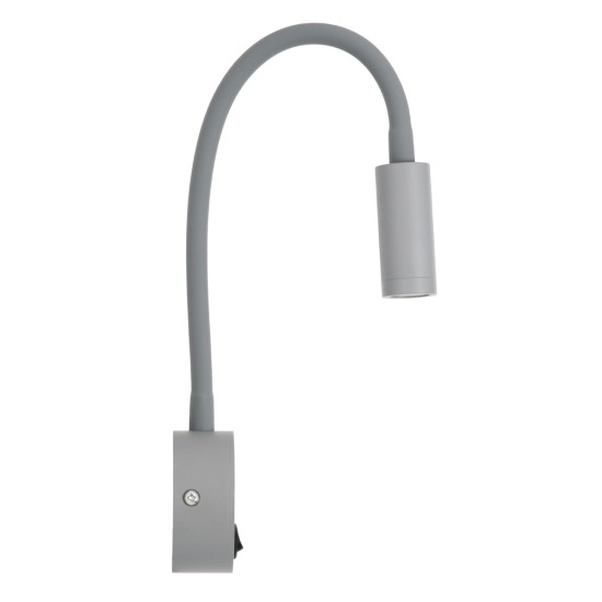 GloboStar® GOOSE 60877 Μοντέρνο Φωτιστικό Τοίχου - Απλίκα Ξενοδοχείου Bed Side LED 3W 300lm 36° AC 220-240V - Reading Light - Μ6.5 x Π15 x Υ24.5cm - Φυσικό Λευκό 4500K - Γκρι Ανθρακί - 3 Xρόνια Εγγύηση GloboStar® GOOSE 60877 Μοντέρνο Φωτιστικό Τοίχου - Απλίκα Ξενοδοχείου Bed Side LED 3W 300lm 36° AC 220-240V - Reading Light - Μ6.5 x Π15 x Υ24.5cm - Φυσικό Λευκό 4500K - Γκρι Ανθρακί - 3 Xρόνια Εγγύηση