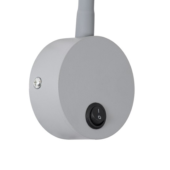 GloboStar® GOOSE 60877 Μοντέρνο Φωτιστικό Τοίχου - Απλίκα Ξενοδοχείου Bed Side LED 3W 300lm 36° AC 220-240V - Reading Light - Μ6.5 x Π15 x Υ24.5cm - Φυσικό Λευκό 4500K - Γκρι Ανθρακί - 3 Xρόνια Εγγύηση GloboStar® GOOSE 60877 Μοντέρνο Φωτιστικό Τοίχου - Απλίκα Ξενοδοχείου Bed Side LED 3W 300lm 36° AC 220-240V - Reading Light - Μ6.5 x Π15 x Υ24.5cm - Φυσικό Λευκό 4500K - Γκρι Ανθρακί - 3 Xρόνια Εγγύηση