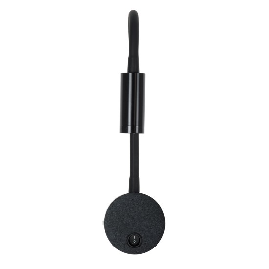 GloboStar® GOOSE 60878 Μοντέρνο Φωτιστικό Τοίχου - Απλίκα Ξενοδοχείου Bed Side LED 3W 300lm 36° AC 220-240V - Reading Light - Μ6.5 x Π15 x Υ24.5cm - Φυσικό Λευκό 4500K - Μαύρο - 3 Xρόνια Εγγύηση GloboStar® GOOSE 60878 Μοντέρνο Φωτιστικό Τοίχου - Απλίκα Ξενοδοχείου Bed Side LED 3W 300lm 36° AC 220-240V - Reading Light - Μ6.5 x Π15 x Υ24.5cm - Φυσικό Λευκό 4500K - Μαύρο - 3 Xρόνια Εγγύηση