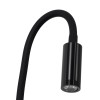 GloboStar® GOOSE 60878 Μοντέρνο Φωτιστικό Τοίχου - Απλίκα Ξενοδοχείου Bed Side LED 3W 300lm 36° AC 220-240V - Reading Light - Μ6.5 x Π15 x Υ24.5cm - Φυσικό Λευκό 4500K - Μαύρο - 3 Xρόνια Εγγύηση