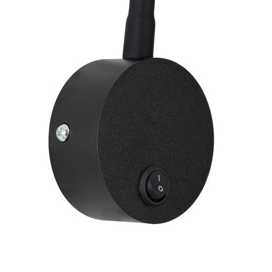 GloboStar® GOOSE 60878 Μοντέρνο Φωτιστικό Τοίχου - Απλίκα Ξενοδοχείου Bed Side LED 3W 300lm 36° AC 220-240V - Reading Light - Μ6.5 x Π15 x Υ24.5cm - Φυσικό Λευκό 4500K - Μαύρο - 3 Xρόνια Εγγύηση GloboStar® GOOSE 60878 Μοντέρνο Φωτιστικό Τοίχου - Απλίκα Ξενοδοχείου Bed Side LED 3W 300lm 36° AC 220-240V - Reading Light - Μ6.5 x Π15 x Υ24.5cm - Φυσικό Λευκό 4500K - Μαύρο - 3 Xρόνια Εγγύηση