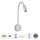 GloboStar® GOOSE 60879 Μοντέρνο Φωτιστικό Τοίχου - Απλίκα Ξενοδοχείου Bed Side LED 3W 300lm 36° AC 220-240V - Reading Light - Μ6.5 x Π15 x Υ24.5cm - Φυσικό Λευκό 4500K - Ασημί Νίκελ - 3 Xρόνια Εγγύηση GloboStar® GOOSE 60879 Μοντέρνο Φωτιστικό Τοίχου - Απλίκα Ξενοδοχείου Bed Side LED 3W 300lm 36° AC 220-240V - Reading Light - Μ6.5 x Π15 x Υ24.5cm - Φυσικό Λευκό 4500K - Ασημί Νίκελ - 3 Xρόνια Εγγύηση