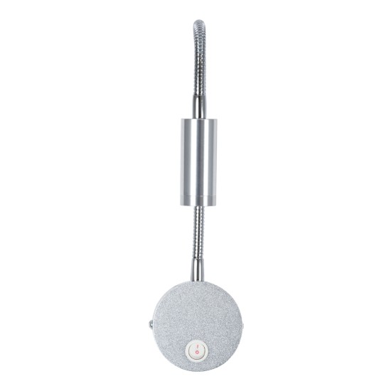 GloboStar® GOOSE 60879 Μοντέρνο Φωτιστικό Τοίχου - Απλίκα Ξενοδοχείου Bed Side LED 3W 300lm 36° AC 220-240V - Reading Light - Μ6.5 x Π15 x Υ24.5cm - Φυσικό Λευκό 4500K - Ασημί Νίκελ - 3 Xρόνια Εγγύηση GloboStar® GOOSE 60879 Μοντέρνο Φωτιστικό Τοίχου - Απλίκα Ξενοδοχείου Bed Side LED 3W 300lm 36° AC 220-240V - Reading Light - Μ6.5 x Π15 x Υ24.5cm - Φυσικό Λευκό 4500K - Ασημί Νίκελ - 3 Xρόνια Εγγύηση