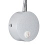 GloboStar® GOOSE 60879 Μοντέρνο Φωτιστικό Τοίχου - Απλίκα Ξενοδοχείου Bed Side LED 3W 300lm 36° AC 220-240V - Reading Light - Μ6.5 x Π15 x Υ24.5cm - Φυσικό Λευκό 4500K - Ασημί Νίκελ - 3 Xρόνια Εγγύηση