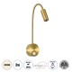 GloboStar® GOOSE 60880 Μοντέρνο Φωτιστικό Τοίχου - Απλίκα Ξενοδοχείου Bed Side LED 3W 300lm 36° AC 220-240V - Reading Light - Μ6.5 x Π15 x Υ24.5cm - Φυσικό Λευκό 4500K - Χρυσό Βούρτσας - 3 Xρόνια Εγγύηση GloboStar® GOOSE 60880 Μοντέρνο Φωτιστικό Τοίχου - Απλίκα Ξενοδοχείου Bed Side LED 3W 300lm 36° AC 220-240V - Reading Light - Μ6.5 x Π15 x Υ24.5cm - Φυσικό Λευκό 4500K - Χρυσό Βούρτσας - 3 Xρόνια Εγγύηση
