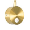 GloboStar® GOOSE 60880 Μοντέρνο Φωτιστικό Τοίχου - Απλίκα Ξενοδοχείου Bed Side LED 3W 300lm 36° AC 220-240V - Reading Light - Μ6.5 x Π15 x Υ24.5cm - Φυσικό Λευκό 4500K - Χρυσό Βούρτσας - 3 Xρόνια Εγγύηση