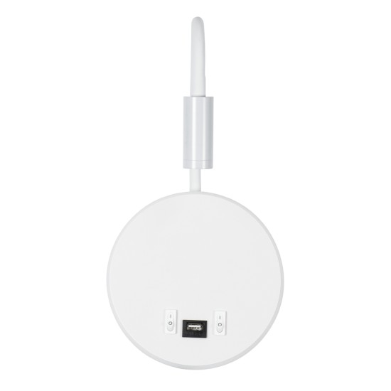 GloboStar® GOOSE 60881 Μοντέρνο Φωτιστικό Τοίχου - Απλίκα Ξενοδοχείου Bed Side LED 6W 600lm 36° & 360° AC 220-240V - Reading Light & 360° Κρυφός Φωτισμός - Φορτιστής USB 3A - Μ15.5 x Π15 x Υ30.5cm - Φυσικό Λευκό 4500K - Λευκό - 3 Xρόνια Εγγύηση GloboStar® GOOSE 60881 Μοντέρνο Φωτιστικό Τοίχου - Απλίκα Ξενοδοχείου Bed Side LED 6W 600lm 36° & 360° AC 220-240V - Reading Light & 360° Κρυφός Φωτισμός - Φορτιστής USB 3A - Μ15.5 x Π15 x Υ30.5cm - Φυσικό Λευκό 4500K - Λευκό - 3 Xρόνια Εγγύηση