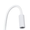 GloboStar® GOOSE 60881 Μοντέρνο Φωτιστικό Τοίχου - Απλίκα Ξενοδοχείου Bed Side LED 6W 600lm 36° & 360° AC 220-240V - Reading Light & 360° Κρυφός Φωτισμός - Φορτιστής USB 3A - Μ15.5 x Π15 x Υ30.5cm - Φυσικό Λευκό 4500K - Λευκό  - 3 Xρόνια Εγγύηση