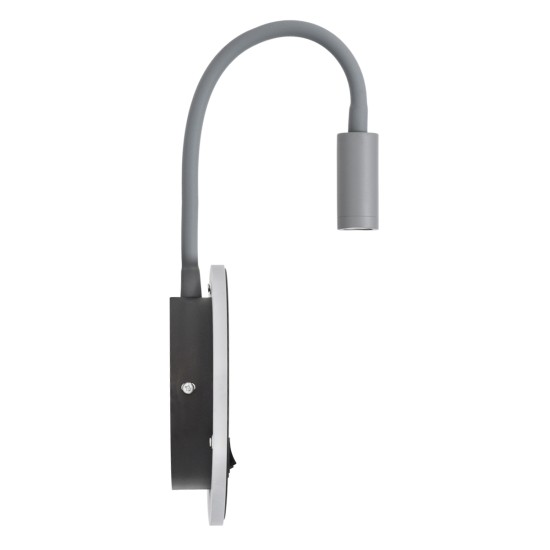 GloboStar® GOOSE 60882 Μοντέρνο Φωτιστικό Τοίχου - Απλίκα Ξενοδοχείου Bed Side LED 6W 600lm 36° & 360° AC 220-240V - Reading Light & 360° Κρυφός Φωτισμός - Φορτιστής USB 3A - Μ15.5 x Π15 x Υ30.5cm - Φυσικό Λευκό 4500K - Γκρι Ανθρακί - 3 Xρόνια Εγγ GloboStar® GOOSE 60882 Μοντέρνο Φωτιστικό Τοίχου - Απλίκα Ξενοδοχείου Bed Side LED 6W 600lm 36° & 360° AC 220-240V - Reading Light & 360° Κρυφός Φωτισμός - Φορτιστής USB 3A - Μ15.5 x Π15 x Υ30.5cm - Φυσικό Λευκό 4500K - Γκρι Ανθρακί - 3 Xρόνια Εγγ