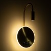 GloboStar® GOOSE 60885 Μοντέρνο Φωτιστικό Τοίχου - Απλίκα Ξενοδοχείου Bed Side LED 6W 600lm 36° & 360° AC 220-240V - Reading Light & 360° Κρυφός Φωτισμός - Φορτιστής USB 3A - Μ15.5 x Π15 x Υ30.5cm - Φυσικό Λευκό 4500K - Χρυσό Βούρτσας - 3 Xρόνια Ε