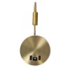 GloboStar® GOOSE 60885 Μοντέρνο Φωτιστικό Τοίχου - Απλίκα Ξενοδοχείου Bed Side LED 6W 600lm 36° & 360° AC 220-240V - Reading Light & 360° Κρυφός Φωτισμός - Φορτιστής USB 3A - Μ15.5 x Π15 x Υ30.5cm - Φυσικό Λευκό 4500K - Χρυσό Βούρτσας - 3 Xρόνια Ε