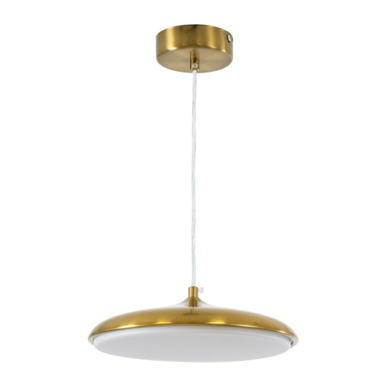 GloboStar® BARON 60886 Κρεμαστή Πλαφονιέρα Οροφής LED CCT 12W 1440lm 120° AC 220-240V - Εναλλαγή Φωτισμού μέσω Διακόπτη On/Off All In One Ψυχρό 6000k+Φυσικό 4500k+Θερμό 2700k Φ25 x Υ8cm - Χρυσό Πλατίνα - 3 Years Warranty GloboStar® BARON 60886 Κρεμαστή Πλαφονιέρα Οροφής LED CCT 12W 1440lm 120° AC 220-240V - Εναλλαγή Φωτισμού μέσω Διακόπτη On/Off All In One Ψυχρό 6000k+Φυσικό 4500k+Θερμό 2700k Φ25 x Υ8cm - Χρυσό Πλατίνα - 3 Years Warranty