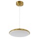 GloboStar® BARON 60886 Κρεμαστή Πλαφονιέρα Οροφής LED CCT 12W 1440lm 120° AC 220-240V - Εναλλαγή Φωτισμού μέσω Διακόπτη On/Off All In One Ψυχρό 6000k+Φυσικό 4500k+Θερμό 2700k Φ25 x Υ8cm - Χρυσό Πλατίνα - 3 Years Warranty GloboStar® BARON 60886 Κρεμαστή Πλαφονιέρα Οροφής LED CCT 12W 1440lm 120° AC 220-240V - Εναλλαγή Φωτισμού μέσω Διακόπτη On/Off All In One Ψυχρό 6000k+Φυσικό 4500k+Θερμό 2700k Φ25 x Υ8cm - Χρυσό Πλατίνα - 3 Years Warranty