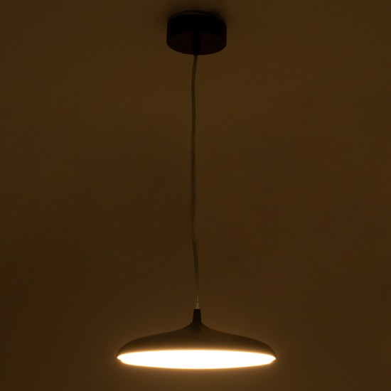 GloboStar® BARON 60886 Κρεμαστή Πλαφονιέρα Οροφής LED CCT 12W 1440lm 120° AC 220-240V - Εναλλαγή Φωτισμού μέσω Διακόπτη On/Off All In One Ψυχρό 6000k+Φυσικό 4500k+Θερμό 2700k Φ25 x Υ8cm - Χρυσό Πλατίνα - 3 Years Warranty GloboStar® BARON 60886 Κρεμαστή Πλαφονιέρα Οροφής LED CCT 12W 1440lm 120° AC 220-240V - Εναλλαγή Φωτισμού μέσω Διακόπτη On/Off All In One Ψυχρό 6000k+Φυσικό 4500k+Θερμό 2700k Φ25 x Υ8cm - Χρυσό Πλατίνα - 3 Years Warranty