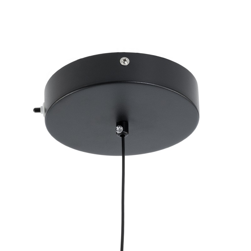 GLOBOSTAR® ZANE 60933 Κρεμαστό Φωτιστικό Design LED CCT 18W 2016lm 120° AC 220-240V IP20 - Εναλλαγή Φωτισμού μέσω Τηλεχειριστηρίου All In One Ψυχρό 6000k+Φυσικό 4500k+Θερμό 2700k Dimmable - Φ15 x Υ20cm - Μαύρο & Χρυσό - 3 Χρόνια Εγγύηση