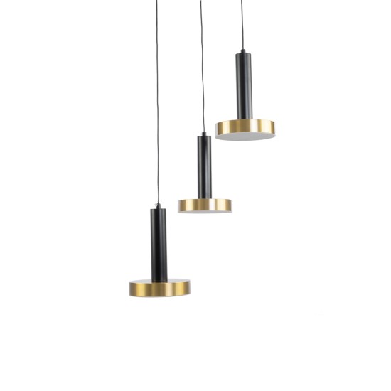 GLOBOSTAR® ZANE 60934 Κρεμαστό Φωτιστικό Design LED CCT 54W 6048lm 120° AC 220-240V IP20 - Εναλλαγή Φωτισμού μέσω Τηλεχειριστηρίου All In One Ψυχρό 6000k+Φυσικό 4500k+Θερμό 2700k Dimmable - Φ40 x Υ20cm - Μαύρο & Χρυσό - 3 Χρόνια Εγγύηση GLOBOSTAR® ZANE 60934 Κρεμαστό Φωτιστικό Design LED CCT 54W 6048lm 120° AC 220-240V IP20 - Εναλλαγή Φωτισμού μέσω Τηλεχειριστηρίου All In One Ψυχρό 6000k+Φυσικό 4500k+Θερμό 2700k Dimmable - Φ40 x Υ20cm - Μαύρο & Χρυσό - 3 Χρόνια Εγγύηση