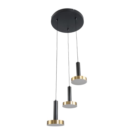 GLOBOSTAR® ZANE 60934 Κρεμαστό Φωτιστικό Design LED CCT 54W 6048lm 120° AC 220-240V IP20 - Εναλλαγή Φωτισμού μέσω Τηλεχειριστηρίου All In One Ψυχρό 6000k+Φυσικό 4500k+Θερμό 2700k Dimmable - Φ40 x Υ20cm - Μαύρο & Χρυσό - 3 Χρόνια Εγγύηση GLOBOSTAR® ZANE 60934 Κρεμαστό Φωτιστικό Design LED CCT 54W 6048lm 120° AC 220-240V IP20 - Εναλλαγή Φωτισμού μέσω Τηλεχειριστηρίου All In One Ψυχρό 6000k+Φυσικό 4500k+Θερμό 2700k Dimmable - Φ40 x Υ20cm - Μαύρο & Χρυσό - 3 Χρόνια Εγγύηση