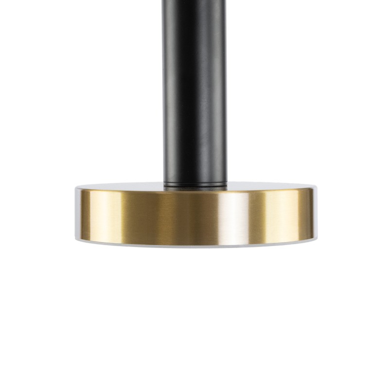 GLOBOSTAR® ZANE 60934 Κρεμαστό Φωτιστικό Design LED CCT 54W 6048lm 120° AC 220-240V IP20 - Εναλλαγή Φωτισμού μέσω Τηλεχειριστηρίου All In One Ψυχρό 6000k+Φυσικό 4500k+Θερμό 2700k Dimmable - Φ40 x Υ20cm - Μαύρο & Χρυσό - 3 Χρόνια Εγγύηση