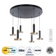 GLOBOSTAR® ZANE 60935 Κρεμαστό Φωτιστικό Design LED CCT 100W 11200lm 120° AC 220-240V IP20 - Εναλλαγή Φωτισμού μέσω Τηλεχειριστηρίου All In One Ψυχρό 6000k+Φυσικό 4500k+Θερμό 2700k Dimmable - Φ80 x Υ20cm - Μαύρο & Χρυσό - 3 Χρόνια Εγγύηση GLOBOSTAR® ZANE 60935 Κρεμαστό Φωτιστικό Design LED CCT 100W 11200lm 120° AC 220-240V IP20 - Εναλλαγή Φωτισμού μέσω Τηλεχειριστηρίου All In One Ψυχρό 6000k+Φυσικό 4500k+Θερμό 2700k Dimmable - Φ80 x Υ20cm - Μαύρο & Χρυσό - 3 Χρόνια Εγγύηση