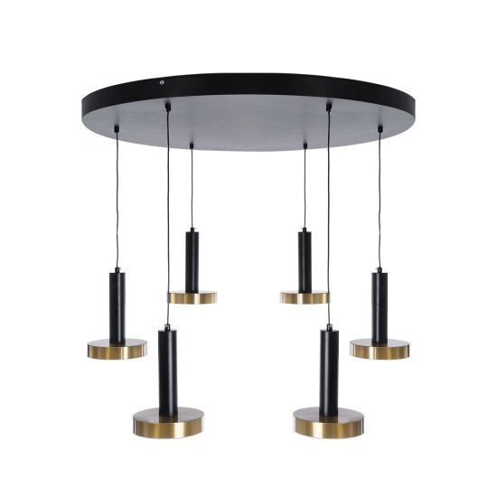 GLOBOSTAR® ZANE 60935 Κρεμαστό Φωτιστικό Design LED CCT 100W 11200lm 120° AC 220-240V IP20 - Εναλλαγή Φωτισμού μέσω Τηλεχειριστηρίου All In One Ψυχρό 6000k+Φυσικό 4500k+Θερμό 2700k Dimmable - Φ80 x Υ20cm - Μαύρο & Χρυσό - 3 Χρόνια Εγγύηση GLOBOSTAR® ZANE 60935 Κρεμαστό Φωτιστικό Design LED CCT 100W 11200lm 120° AC 220-240V IP20 - Εναλλαγή Φωτισμού μέσω Τηλεχειριστηρίου All In One Ψυχρό 6000k+Φυσικό 4500k+Θερμό 2700k Dimmable - Φ80 x Υ20cm - Μαύρο & Χρυσό - 3 Χρόνια Εγγύηση