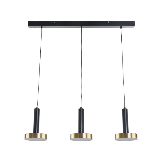 GLOBOSTAR® ZANE 60936 Κρεμαστό Φωτιστικό Design LED CCT 54W 6048lm 120° AC 220-240V IP20 - Εναλλαγή Φωτισμού μέσω Τηλεχειριστηρίου All In One Ψυχρό 6000k+Φυσικό 4500k+Θερμό 2700k Dimmable - Μ80 x Π15 x Υ20cm - Μαύρο & Χρυσό - 3 Χρόνια Εγγύηση GLOBOSTAR® ZANE 60936 Κρεμαστό Φωτιστικό Design LED CCT 54W 6048lm 120° AC 220-240V IP20 - Εναλλαγή Φωτισμού μέσω Τηλεχειριστηρίου All In One Ψυχρό 6000k+Φυσικό 4500k+Θερμό 2700k Dimmable - Μ80 x Π15 x Υ20cm - Μαύρο & Χρυσό - 3 Χρόνια Εγγύηση