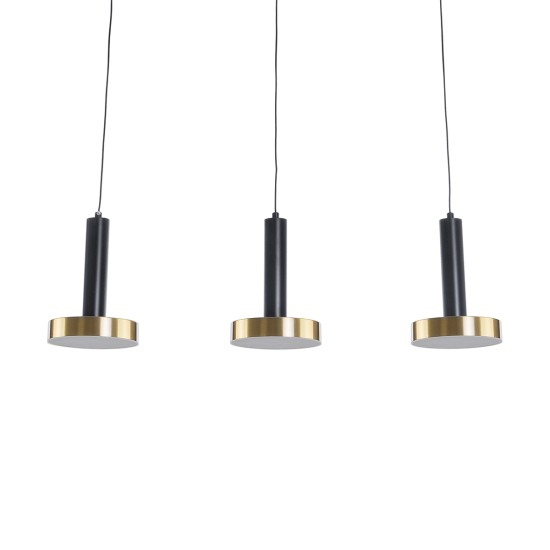 GLOBOSTAR® ZANE 60936 Κρεμαστό Φωτιστικό Design LED CCT 54W 6048lm 120° AC 220-240V IP20 - Εναλλαγή Φωτισμού μέσω Τηλεχειριστηρίου All In One Ψυχρό 6000k+Φυσικό 4500k+Θερμό 2700k Dimmable - Μ80 x Π15 x Υ20cm - Μαύρο & Χρυσό - 3 Χρόνια Εγγύηση GLOBOSTAR® ZANE 60936 Κρεμαστό Φωτιστικό Design LED CCT 54W 6048lm 120° AC 220-240V IP20 - Εναλλαγή Φωτισμού μέσω Τηλεχειριστηρίου All In One Ψυχρό 6000k+Φυσικό 4500k+Θερμό 2700k Dimmable - Μ80 x Π15 x Υ20cm - Μαύρο & Χρυσό - 3 Χρόνια Εγγύηση