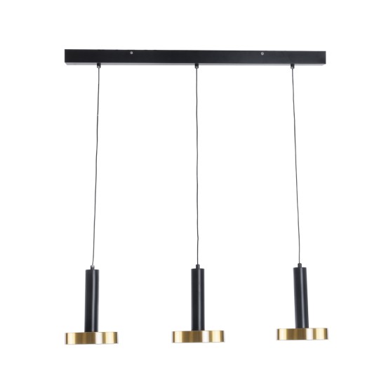 GLOBOSTAR® ZANE 60936 Κρεμαστό Φωτιστικό Design LED CCT 54W 6048lm 120° AC 220-240V IP20 - Εναλλαγή Φωτισμού μέσω Τηλεχειριστηρίου All In One Ψυχρό 6000k+Φυσικό 4500k+Θερμό 2700k Dimmable - Μ80 x Π15 x Υ20cm - Μαύρο & Χρυσό - 3 Χρόνια Εγγύηση GLOBOSTAR® ZANE 60936 Κρεμαστό Φωτιστικό Design LED CCT 54W 6048lm 120° AC 220-240V IP20 - Εναλλαγή Φωτισμού μέσω Τηλεχειριστηρίου All In One Ψυχρό 6000k+Φυσικό 4500k+Θερμό 2700k Dimmable - Μ80 x Π15 x Υ20cm - Μαύρο & Χρυσό - 3 Χρόνια Εγγύηση